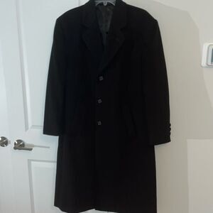Bert Pulitzer vintage style cashmere blend wool overcoat winter coat 38 S men’s